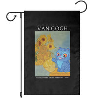 Van Gogh Kpop Fan Garden Flag Blue Tiger Vintage Art Sunflower Cat