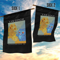 Van Gogh Kpop Fan Garden Flag Blue Tiger Vintage Art Sunflower Cat
