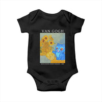 Van Gogh Kpop Fan Baby Onesie Blue Tiger Vintage Art Sunflower Cat