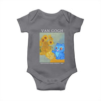 Van Gogh Kpop Fan Baby Onesie Blue Tiger Vintage Art Sunflower Cat