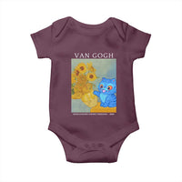 Van Gogh Kpop Fan Baby Onesie Blue Tiger Vintage Art Sunflower Cat