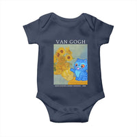 Van Gogh Kpop Fan Baby Onesie Blue Tiger Vintage Art Sunflower Cat