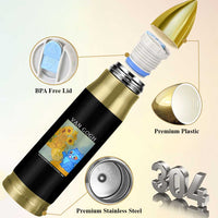Van Gogh Kpop Fan Bullet Tumbler Blue Tiger Vintage Art Sunflower Cat