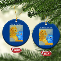 Van Gogh Kpop Fan Ceramic Ornament Blue Tiger Vintage Art Sunflower Cat