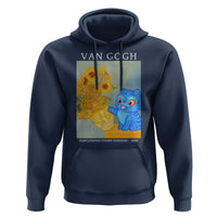Van Gogh Kpop Fan Hoodie Blue Tiger Vintage Art Sunflower Cat