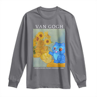 Van Gogh Kpop Fan Long Sleeve Shirt Blue Tiger Vintage Art Sunflower Cat
