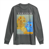 Van Gogh Kpop Fan Long Sleeve Shirt Blue Tiger Vintage Art Sunflower Cat