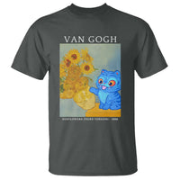 Van Gogh Kpop Fan T Shirt Blue Tiger Vintage Art Sunflower Cat