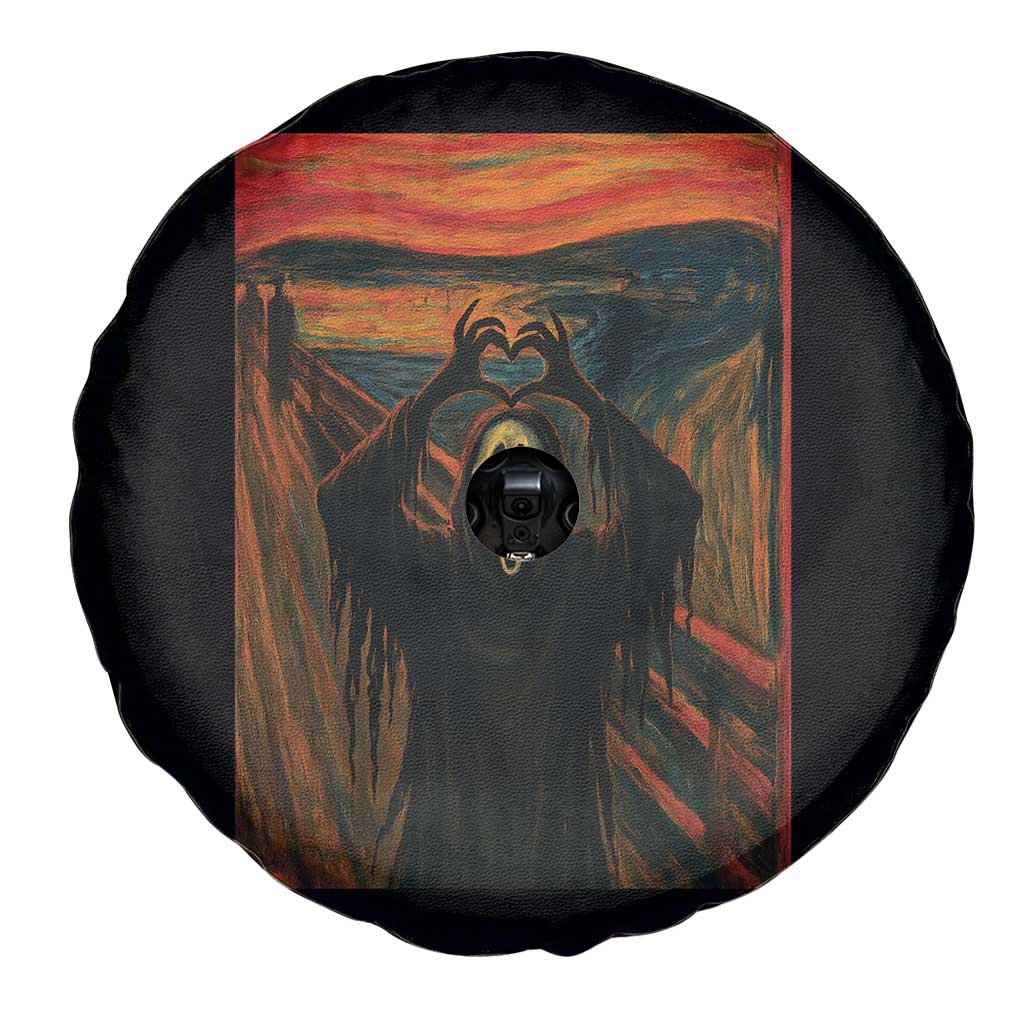 Ghost Heart Hands Spare Tire Cover Scary Face Horror Halloween - Wonder Print Shop