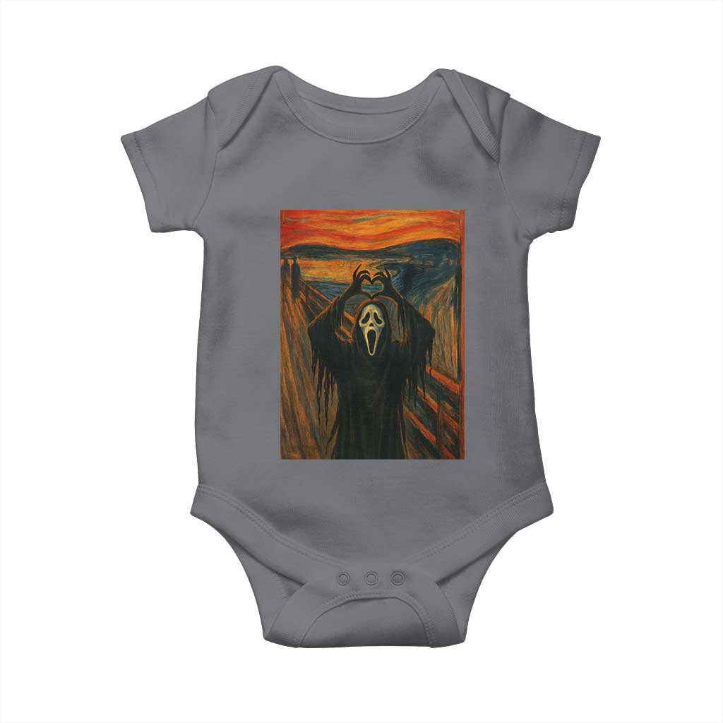 Ghost Heart Hands Baby Onesie Scary Face Horror Halloween - Wonder Print Shop