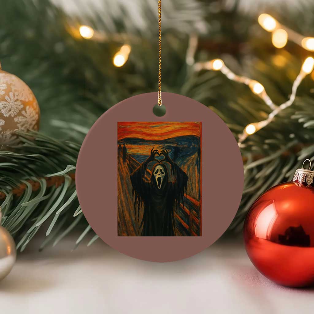 Ghost Heart Hands Ceramic Ornament Scary Face Horror Halloween - Wonder Print Shop