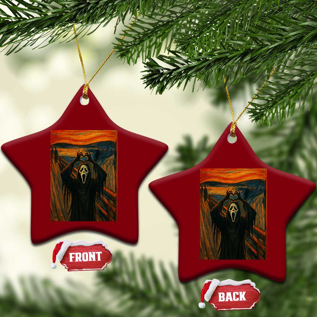 Ghost Heart Hands Ceramic Ornament Scary Face Horror Halloween - Wonder Print Shop