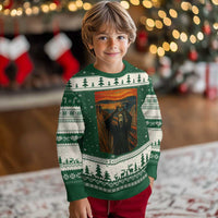 Ghost Heart Hands Ugly Christmas Sweater Scary Face Horror Halloween - Wonder Print Shop