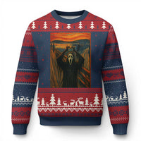 Ghost Heart Hands Ugly Christmas Sweater Scary Face Horror Halloween - Wonder Print Shop