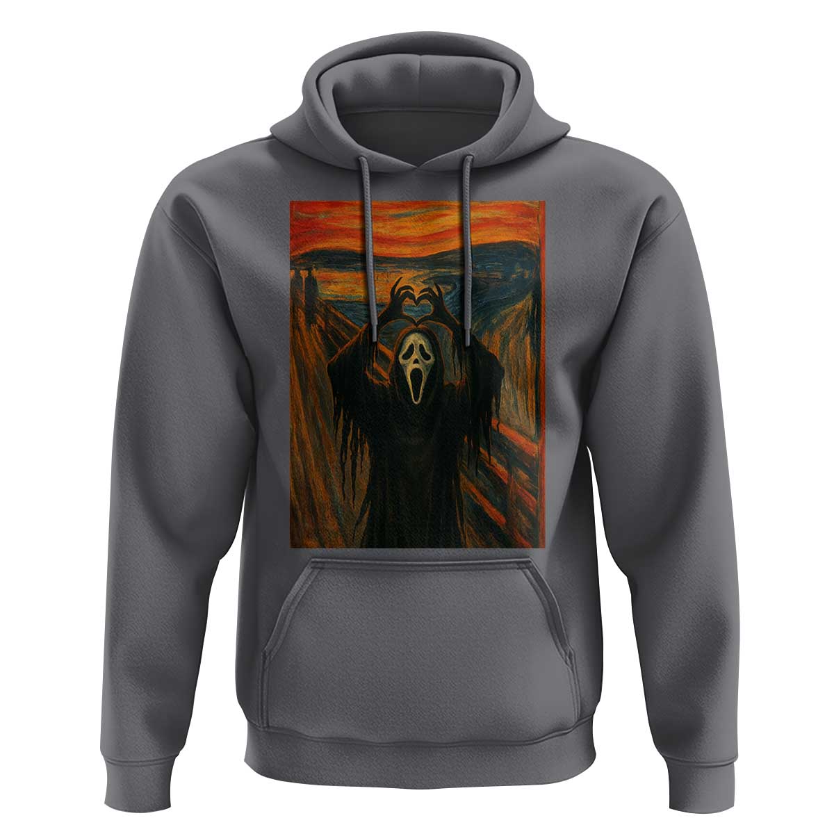 Ghost Heart Hands Hoodie Scary Face Horror Halloween - Wonder Print Shop