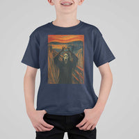 Ghost Heart Hands T Shirt For Kid Scary Face Horror Halloween - Wonder Print Shop