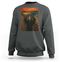 Ghost Heart Hands Sweatshirt Scary Face Horror Halloween - Wonder Print Shop