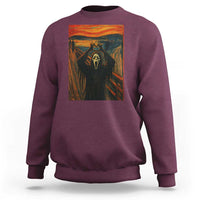 Ghost Heart Hands Sweatshirt Scary Face Horror Halloween - Wonder Print Shop