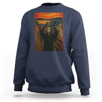 Ghost Heart Hands Sweatshirt Scary Face Horror Halloween - Wonder Print Shop