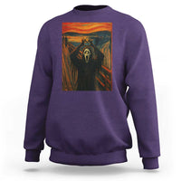 Ghost Heart Hands Sweatshirt Scary Face Horror Halloween - Wonder Print Shop