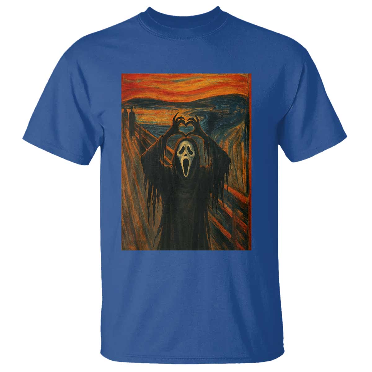 Ghost Heart Hands T Shirt Scary Face Horror Halloween - Wonder Print Shop