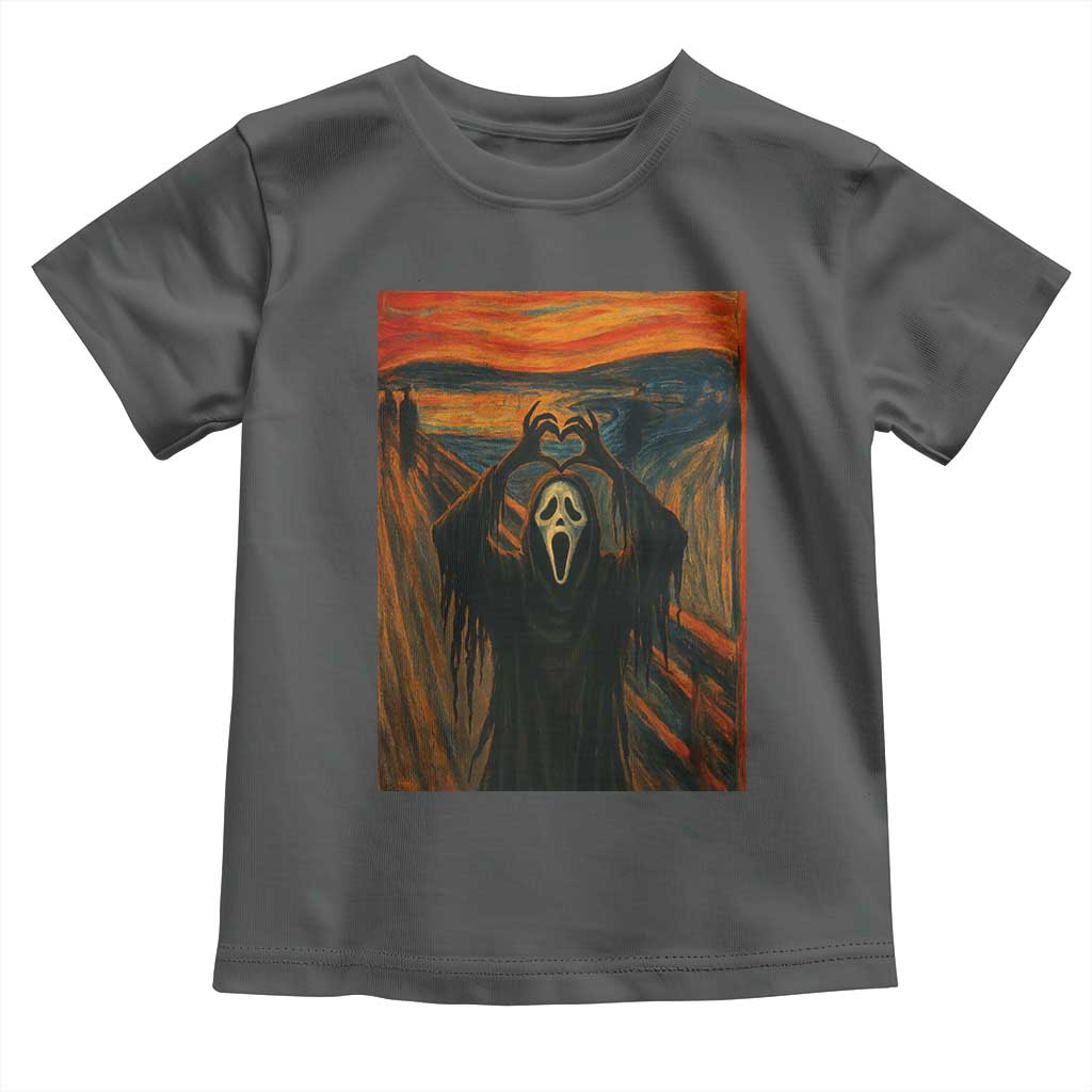 Ghost Heart Hands Toddler T Shirt Scary Face Horror Halloween - Wonder Print Shop