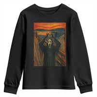 Ghost Heart Hands Youth Sweatshirt Scary Face Horror Halloween - Wonder Print Shop