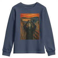 Ghost Heart Hands Youth Sweatshirt Scary Face Horror Halloween - Wonder Print Shop