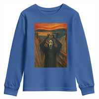 Ghost Heart Hands Youth Sweatshirt Scary Face Horror Halloween - Wonder Print Shop