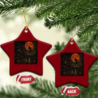 Wendigo Halloween Ceramic Ornament Vintage Deer Skull Spooky Night Graphic