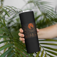 Wendigo Halloween Skinny Tumbler Vintage Deer Skull Spooky Night Graphic