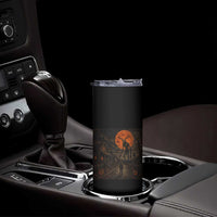 Wendigo Halloween Skinny Tumbler Vintage Deer Skull Spooky Night Graphic