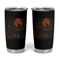 Wendigo Halloween Tumbler Cup Vintage Deer Skull Spooky Night Graphic