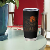 Wendigo Halloween Tumbler Cup Vintage Deer Skull Spooky Night Graphic