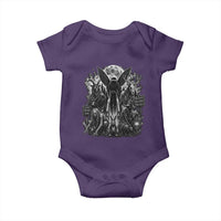 Cryptid Monsters Urban Legends Baby Onesie Vintage Dark Folklore Leave Before Dark Graphic