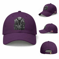 Cryptid Monsters Urban Legends Baseball Cap Vintage Dark Folklore Leave Before Dark Graphic