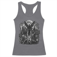 Cryptid Monsters Urban Legends Racerback Tank Top Vintage Dark Folklore Leave Before Dark Graphic
