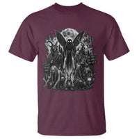 Cryptid Monsters Urban Legends T Shirt Vintage Dark Folklore Leave Before Dark Graphic