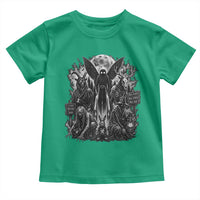 Cryptid Monsters Urban Legends Toddler T Shirt Vintage Dark Folklore Leave Before Dark Graphic
