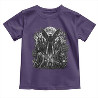 Cryptid Monsters Urban Legends Toddler T Shirt Vintage Dark Folklore Leave Before Dark Graphic