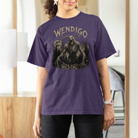 Wendigo Cryptid Monster T Shirt For Women Heavy Metal Dark Fantasy Horror Graphic