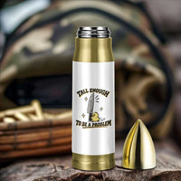 Tall Enough To Be A Problem Funny Duck Bullet Tumbler With Giant Knife Meme Humor