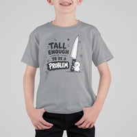 Tall Enough To Be A Problem Funny Duck Humor T Shirt For Kid