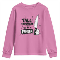 Tall Enough To Be A Problem Funny Duck Humor Youth Sweatshirt