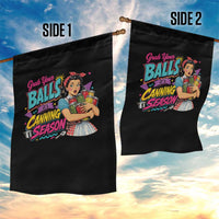 Grab Your Balls Its Canning Season Funny Food Preservation Garden Flag Retro Pop Art Graphic