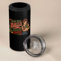 Grab Your Balls Its Canning Season Funny Food Preservation 4 in 1 Can Cooler Tumbler Vintage Retro Country Girl Graphic