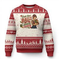 Grab Your Balls Its Canning Season Funny Food Preservation Ugly Christmas Sweater Vintage Retro Country Girl Graphic