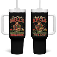 Grab Your Balls Its Canning Season Funny Food Preservation Tumbler With Handle