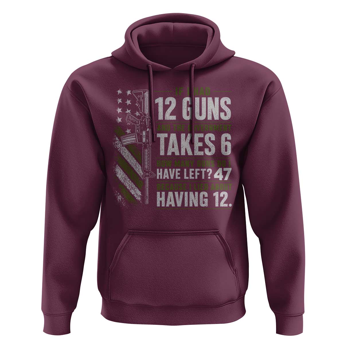 If I Had 12 Guns and The Government Math Second Amendment Hoodie
