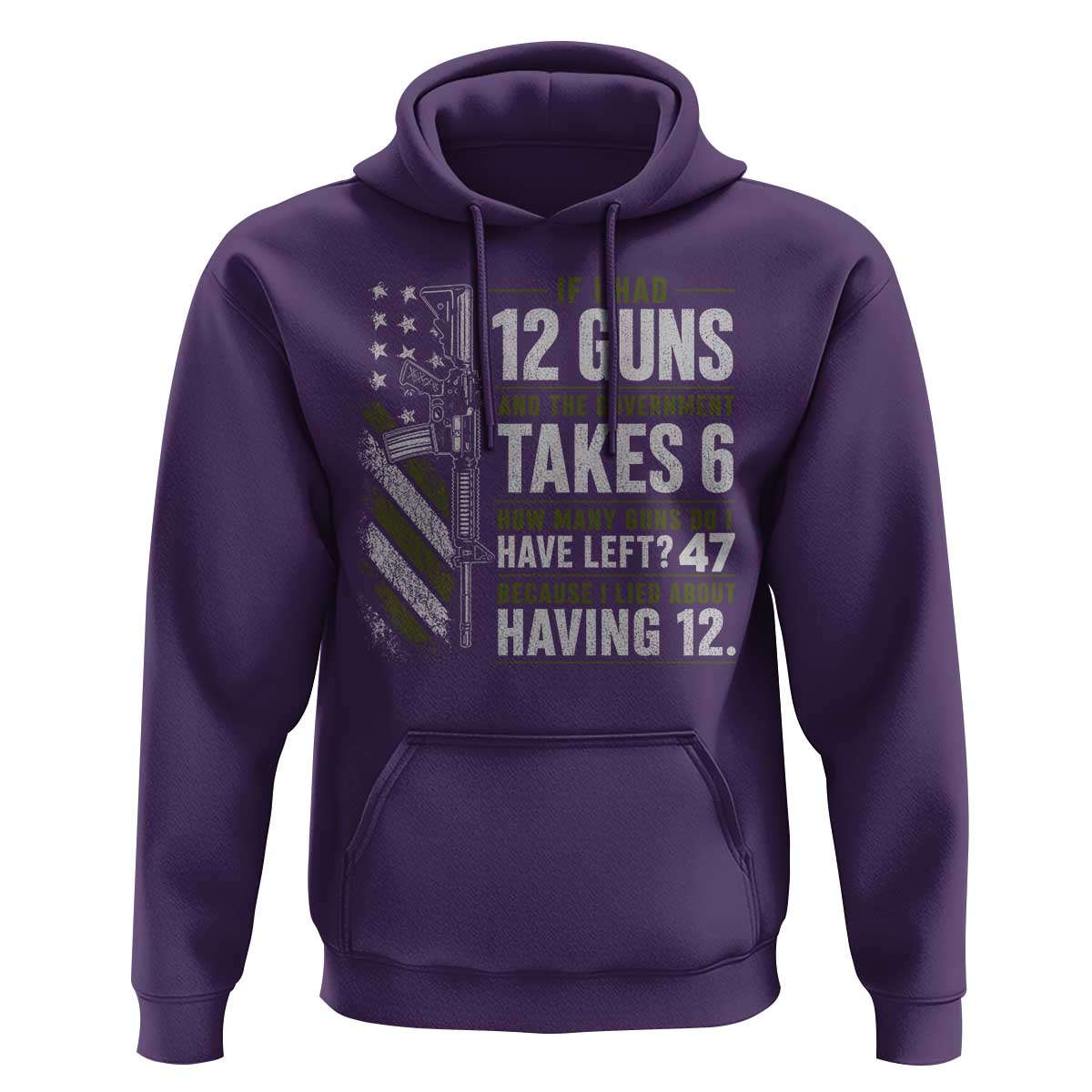 If I Had 12 Guns and The Government Math Second Amendment Hoodie